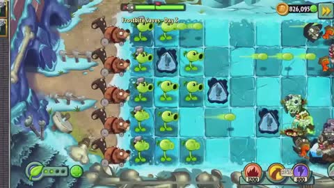 Plants vs Zombies 2 Frostbite Caves - Day 3