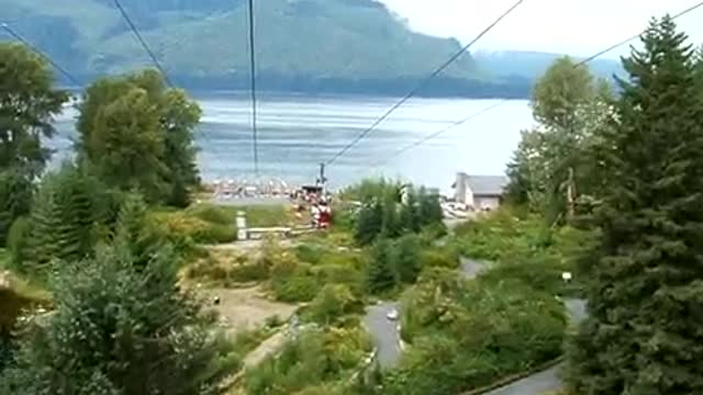 ZipRider zipline at Icy Strait Point, Hoonah, Alaska