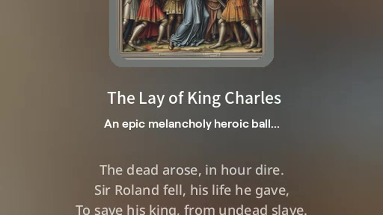 The Lay of King Charles Alternate version 3