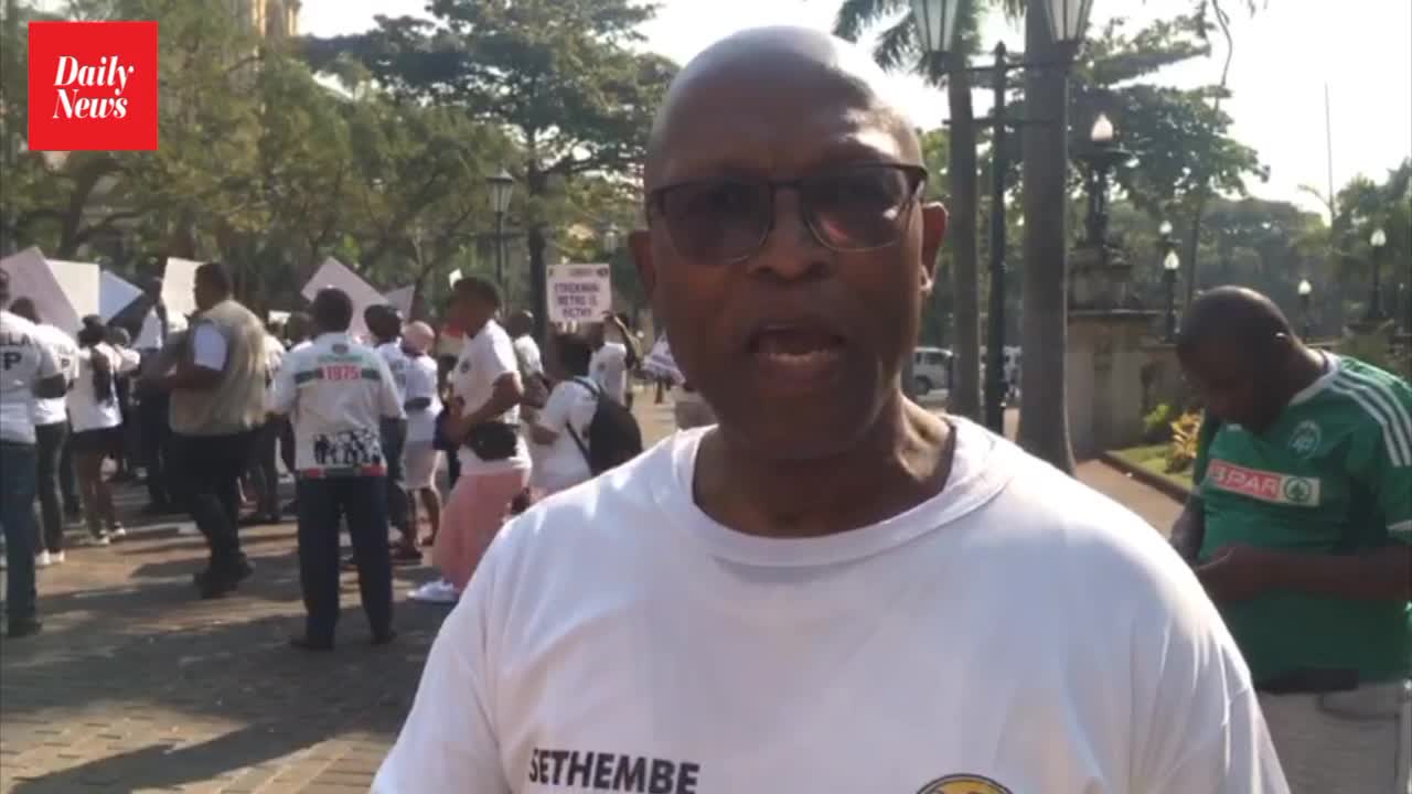 IFP pickets outside Durban City Hall over gender-based violence, crime, grime and unresolved issues