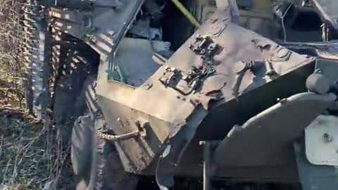 Destroyed BTR-4E in the Kharkov region.