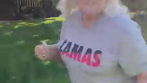 Scaring Grandma as She Mows