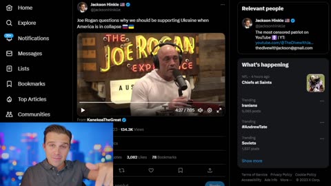 VIRAL VIDEO: Joe Rogan EXPOSES Ukraine Hypocrisy The Dive with Jackson Hinkle