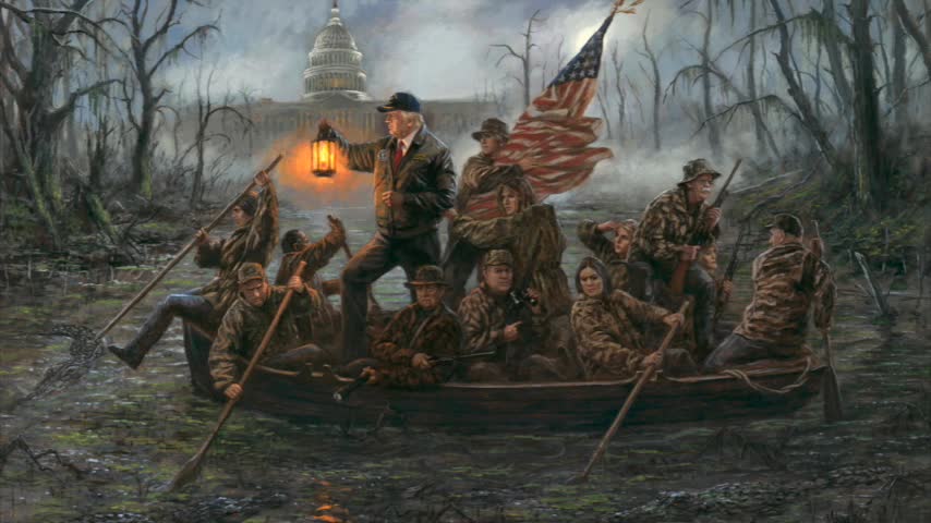 Crossing the Swamp by Jon McNaughton - Who is on That Boat?? Plus Follow Ups and Shoutouts