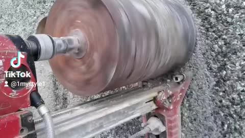 How to make a hole in the cement "HILTI"