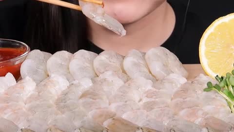 It's hot to eat frozen shrimp