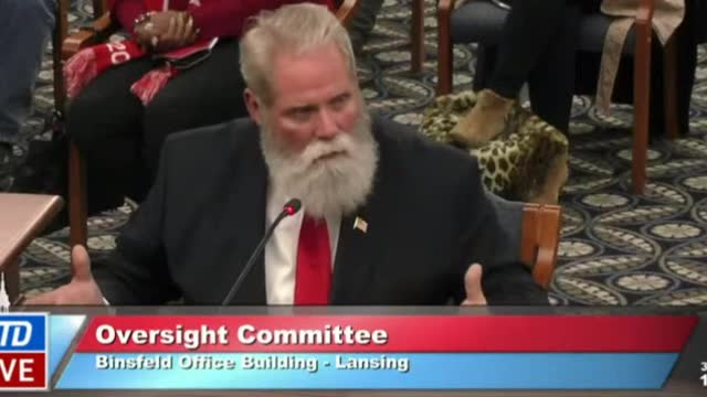 Michigan Oversight Committee Hearing - Randy Bishop