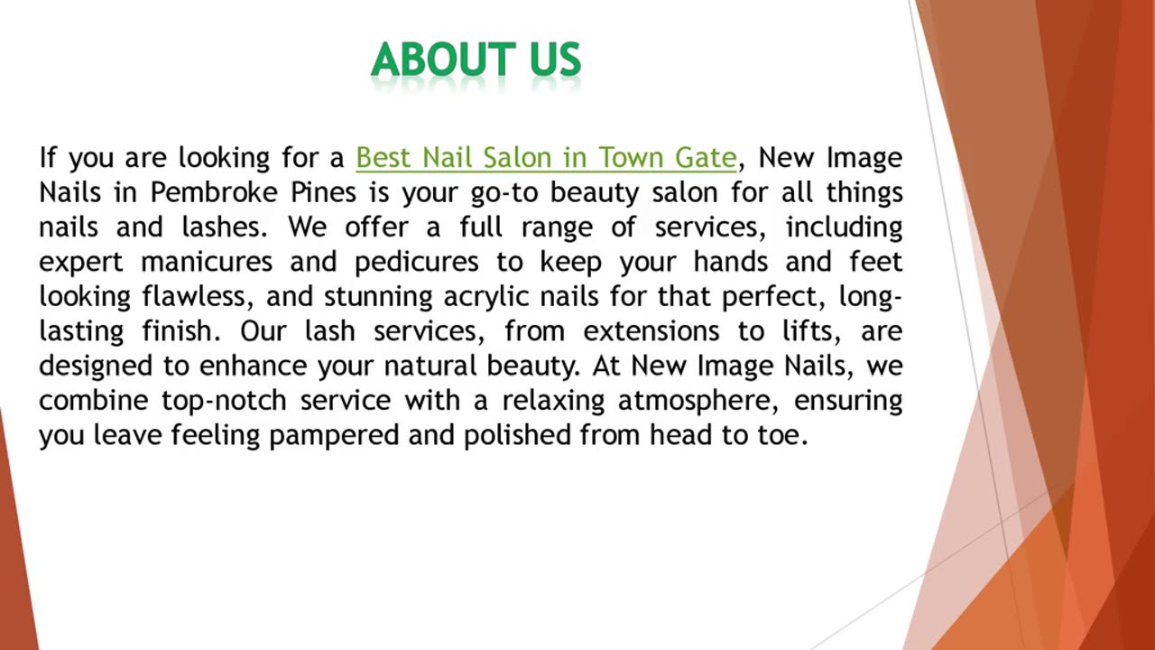 If you are looking for the Best Nail Salon in Town Gate