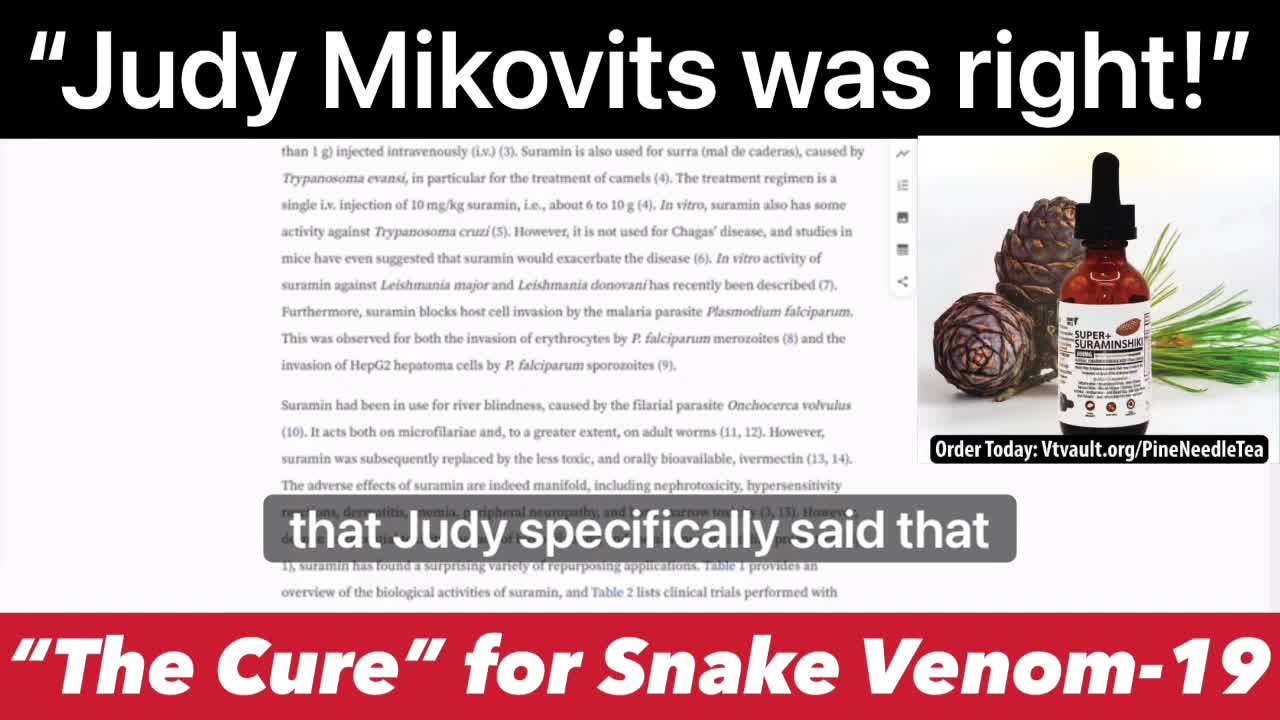 Dr Bryan Ardis Cure for Venom-19 Is Suramin