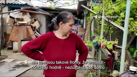 Obyvatelka v Doněcku o ostřelování města ukrajinskými nacisty