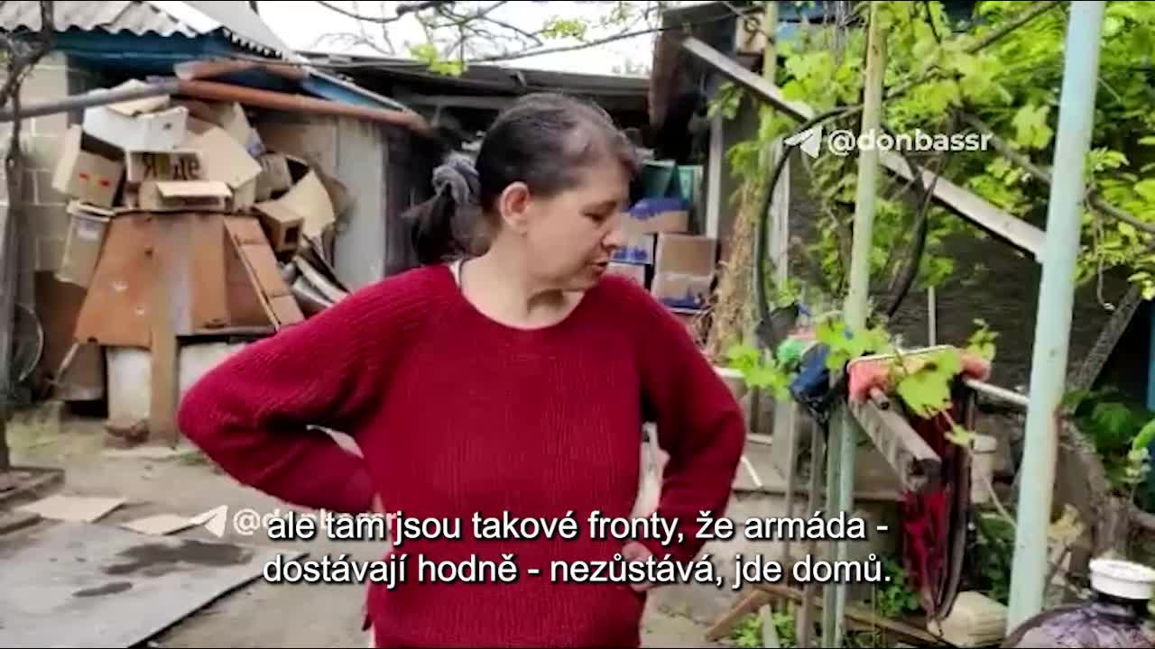 Obyvatelka v Doněcku o ostřelování města ukrajinskými nacisty