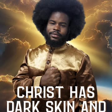 Christ Looks Just Like This Brother. Dark Skin With Afro Wooly Hair🔥