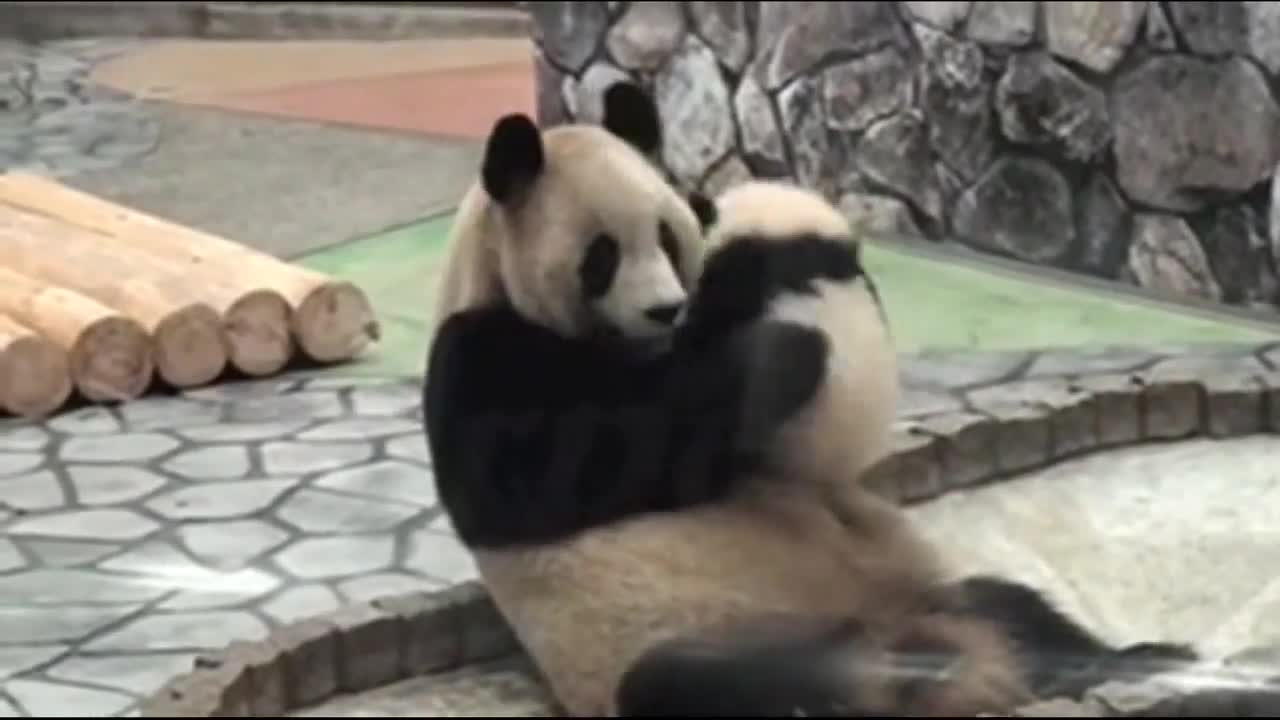 Tenderly embraces his son
