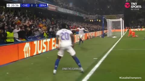 Chelsea 0x1 Real Madrid - Gol de Benzema - Champions League