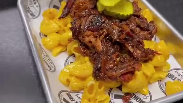 Can you finish this Mac N Cheese BBQ Beef Brisket by yourself Got this from