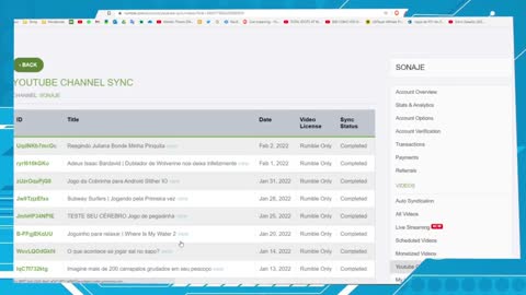 How to sync YouTube Channel on Rumble video Platform