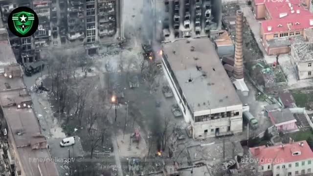 🔴military update Drone footage shows explosions in Mariupol, Ukraine