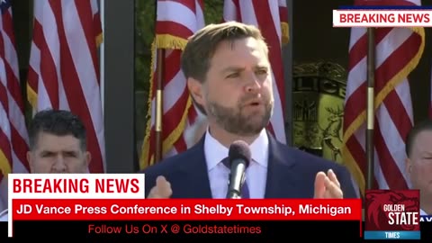 GST-HEATED JD Vance EXPLOSIVE Press Conference with Police in Michigan!