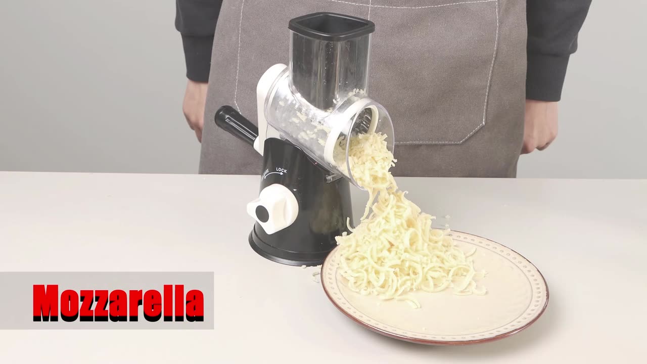 Rotatory Cheese Grater Cheese Shredder - Cambom Round Mandoline Slicer Vegetable Slicer