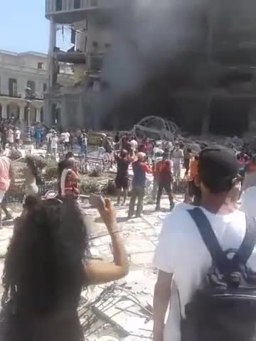 Cuban Hotel Gets Destroyed In Big Explosion