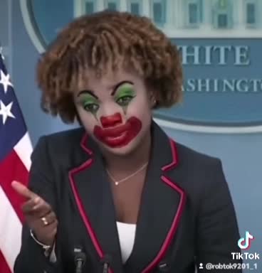 White House spokesperson ASS CLOWN