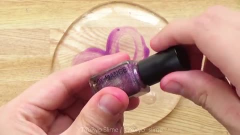 ASMR challenge slime satisfying makeup mixing relaxing