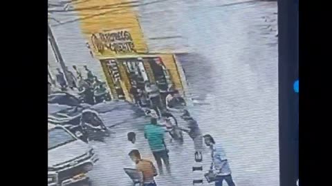 Sensible video incendio en el centro de Bucaramanga