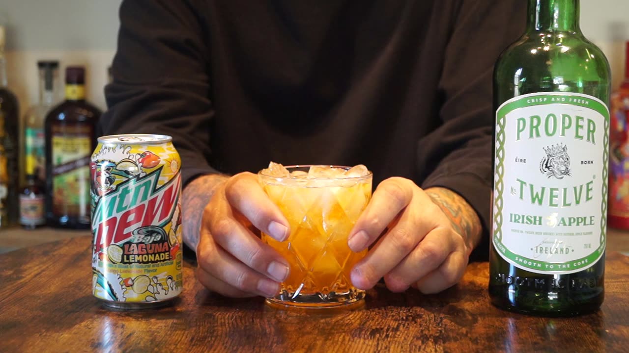 Proper Twelve Irish Apple Whiskey & Mtn Dew Baja Laguna Lemonade