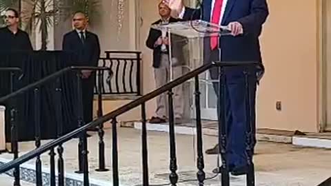 THE GREAT PRESIDENT DONALD J. TRUMP SPOKE TO MAR A LAGO .