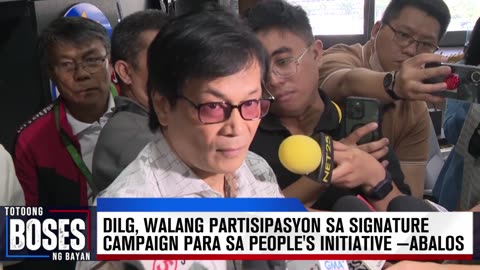 DILG, walang partisipasyon sa signature campaign para sa people's initiative —Sec. Abalos