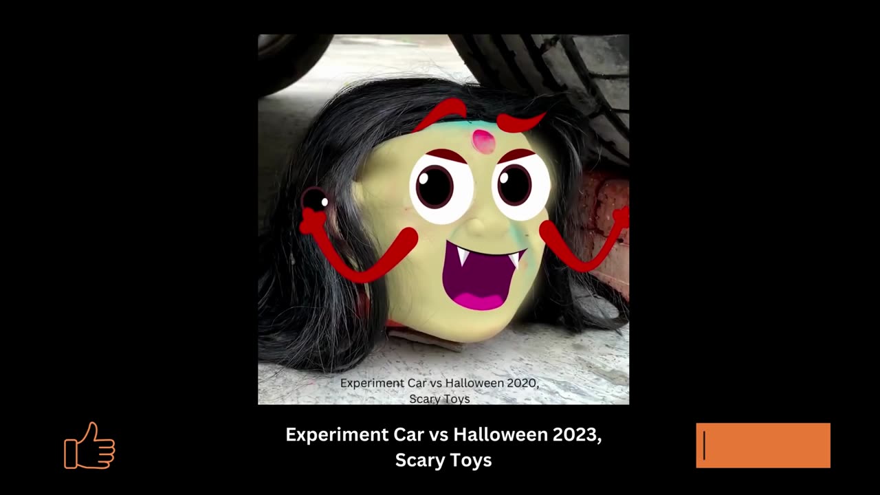 Experiment Car vs Halloween 2023, Scary Toys