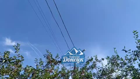 A pair of Russian Air Force Su-25 attack aircrafts over Donetsk. July 8, 2022.