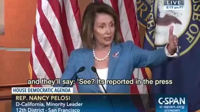 Nancy Pelosi shows how the wrap up smear works does this bring back memories of lies