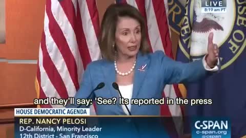 Nancy Pelosi shows how the wrap up smear works does this bring back memories of lies