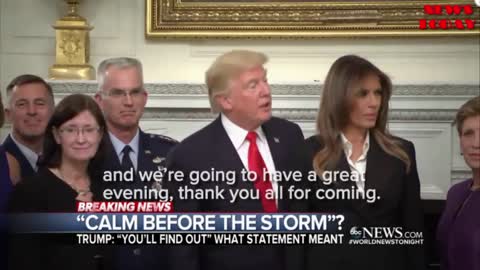 Trump refuses to explain his cryptic 'calm before the storm' statement - NEWS TODAY