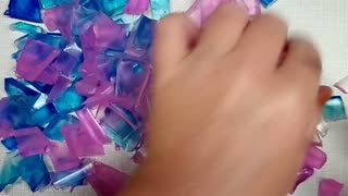 ASMR Glycerin soap unicorn cutting