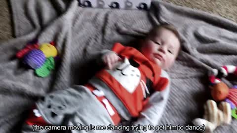 Baby dances-hip hop