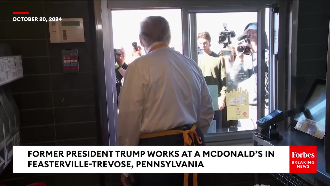 Trump Debates Minimum Wage Hike After Hands-On Experience at PA McDonald’s Drive-Thru