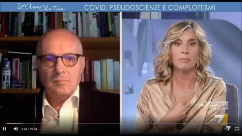 Myrta Merlino: "non ci voglio più stare in mezzo a persone non vaccinate"