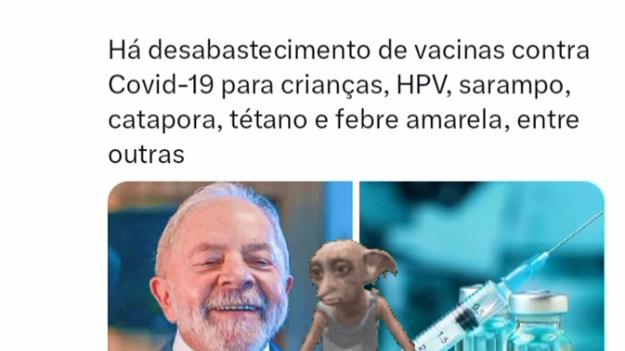 🚨GRAVE - Governo Lula deixa vacinas faltarem em 11 estados e no DF! Lula ladrão assassino e genocida.