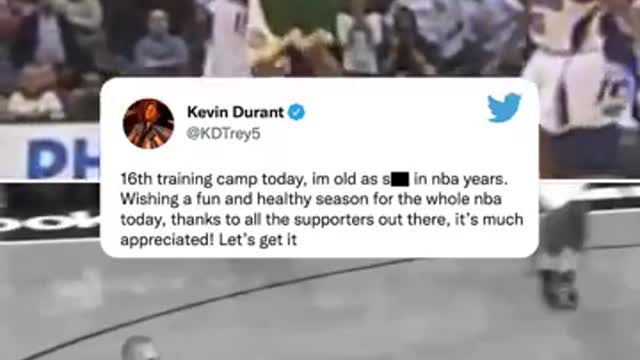 Year 16 loading for Kevin Durant ⏳