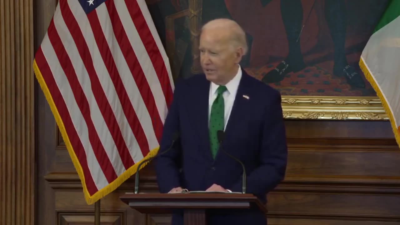 Biden Forgets What He Was Going to Say at St. Patrick's Day Event