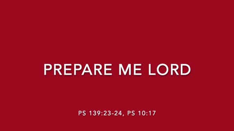 PREPARE ME LORD - [SONGS OF REDEMPTION AND SANCTIFICATION COLLECTION]
