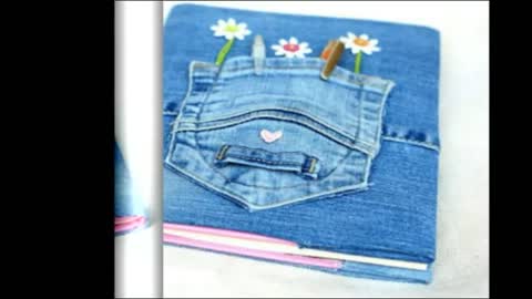 100 Craft Ideas Covered Notebook with Jeans