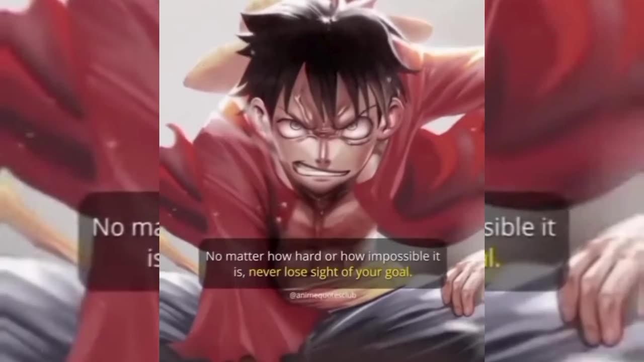 Most Powerful Words By Mokey D. Luffy... #luffy #animequote