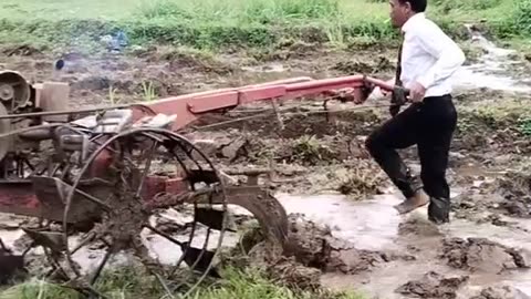 Plowing the field