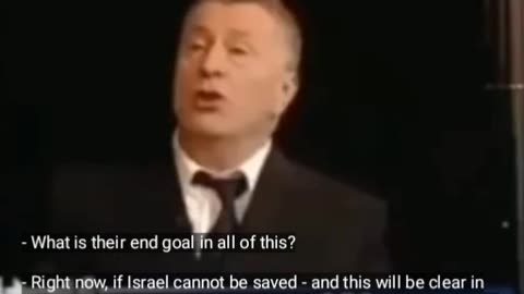 Zhirinovsky 2004 'If Israel cannot be saved...'