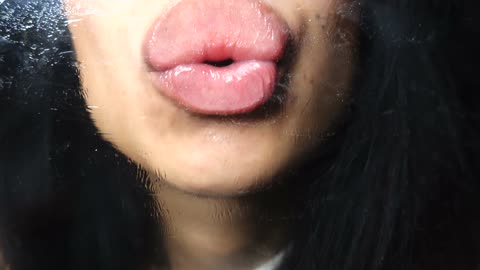 ASMR GLASS KISSING