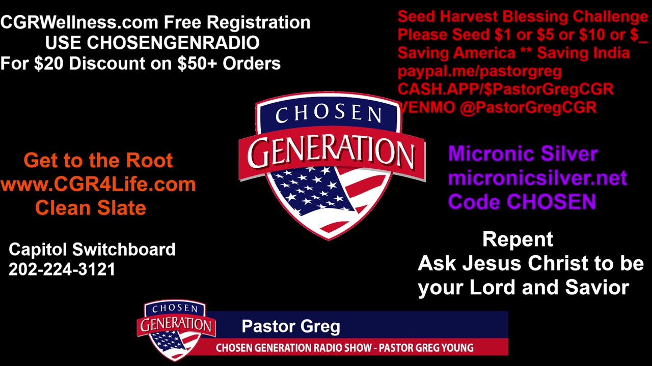 Ivan on Chosen Generation Radio with Pastor Greg May 22, 2024