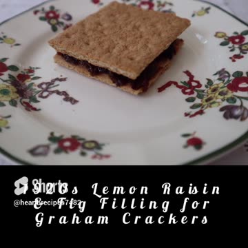 1920s Lemon Raisin & Fig Filling for Graham Crackers